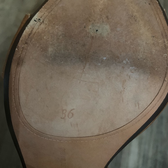 Zara Leather Double Strap High Heels size 36 - Picture 5 of 6